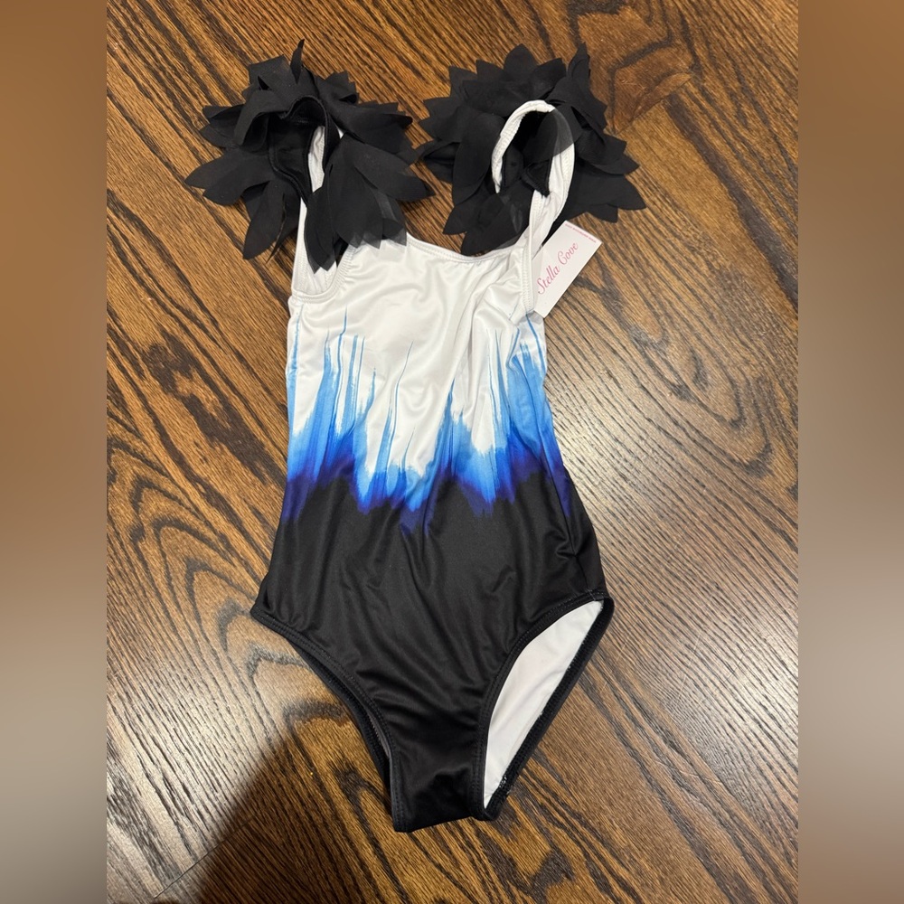 Black and Blue Swimsuit